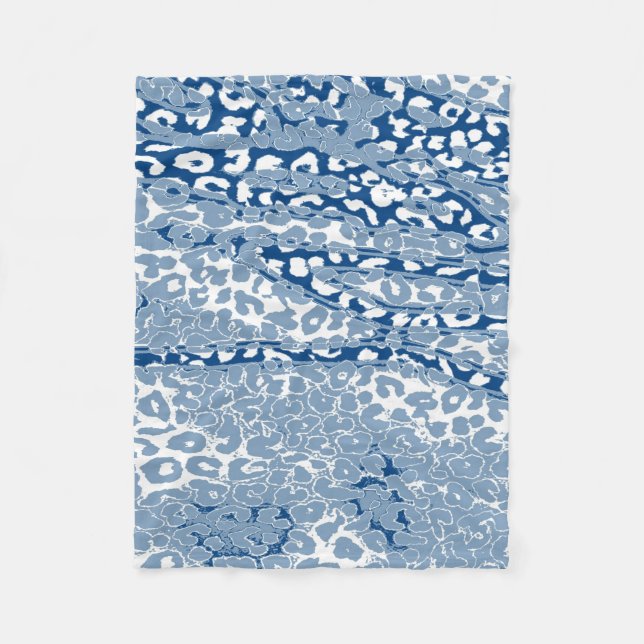 Retro Färg Leopard Print Skin #22 Fleecefilt (Framsidan)