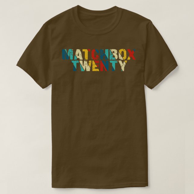 Retro Färg Matchbox 20 T Shirt (Design framsida)
