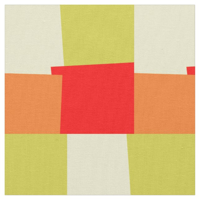 Retro Färg Modern Geometric Mönster #3 Tyg (Närbild)