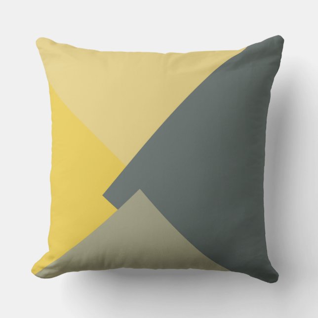 Retro Färg Modern Geometric Mönster #5 Kudde (Framsida)