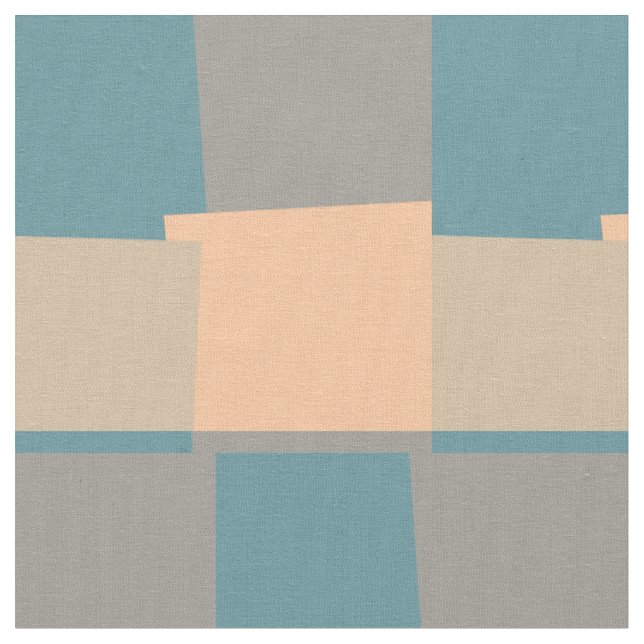 Retro Färg Modern Geometric Mönster Tyg (Närbild)
