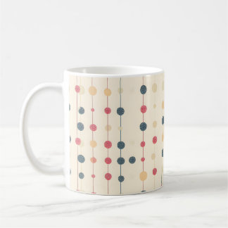 Retro Färg Polka dots Boho Vintage Stil Kaffemugg