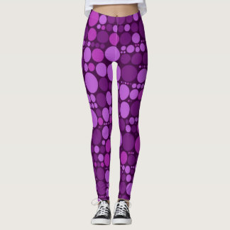 Retro Färg Polka dots Mönster #25 Leggings