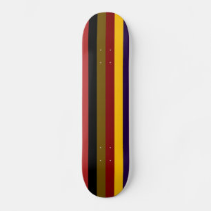 Retro Färg Rand Mönster Old School Skateboard Bräda 21,6 Cm