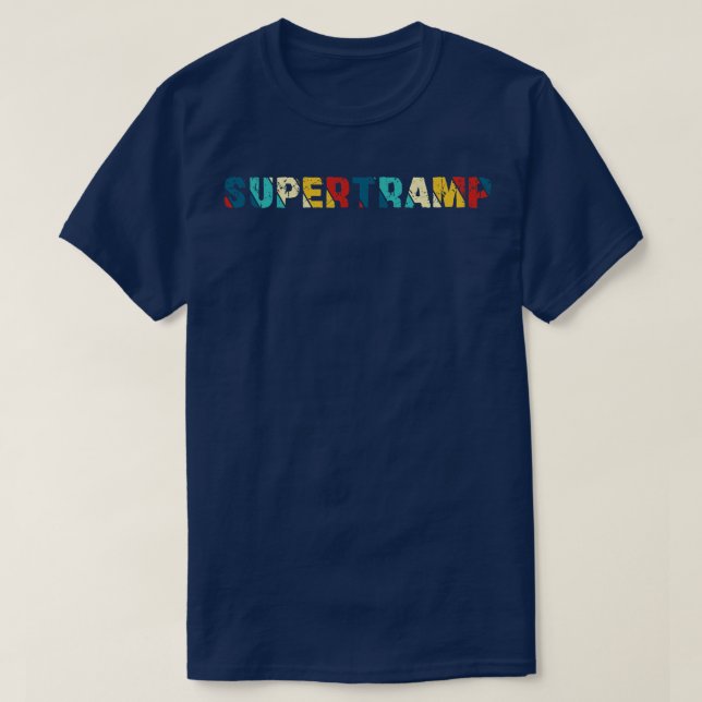 Retro Färg Supertramp T Shirt (Design framsida)