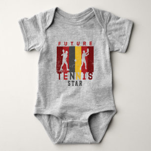 Retro färg, tennisspelare, glassbarn t shirt