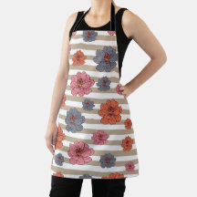 Retro Färgad Flower Mönster