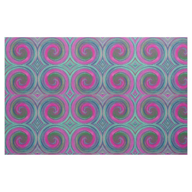 Retro Färgad Twist-Abstrakt Art. 12 Tyg (Fat Quarter)