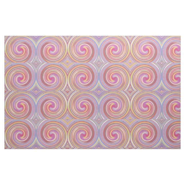 Retro Färgad Twist-Abstrakt Art. 22 Tyg (Fat Quarter)