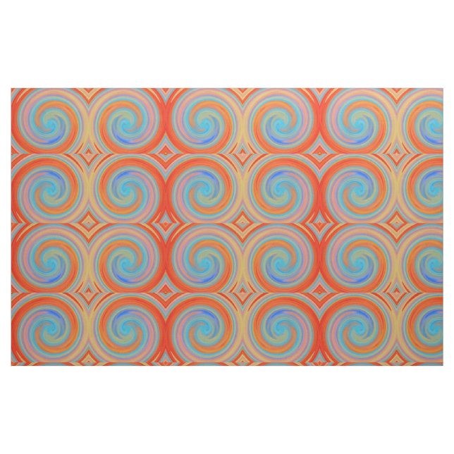 Retro Färgad Twist-Abstrakt Art. 26 Tyg (Fat Quarter)
