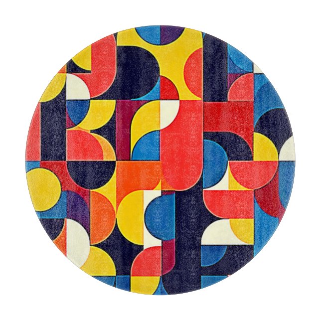 Retro Färgblock Geometrisk Konst (Framsidan)