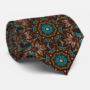 Retro Färgglad Brun Anpassad Slipsklöver – Elegant Slips