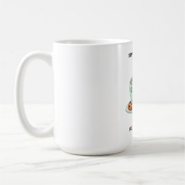 Retro Färgglad Katt Anpassat Namn Läsning Kaffe Mu Kaffemugg