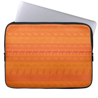 Retro Färgglada Djur Mönster #9 Laptop Sleeve