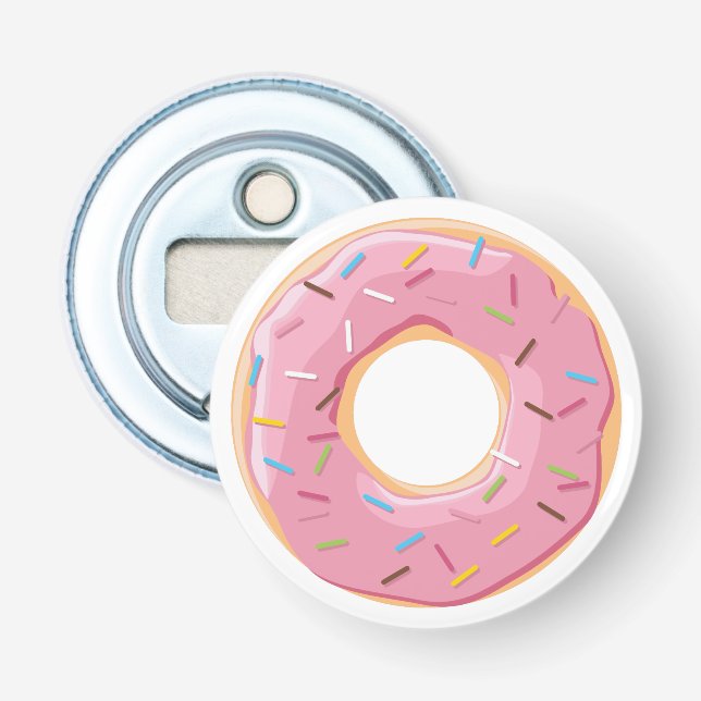 Retro Färgglatt Mönster av Munkar Minimalistisk Ro Flasköppnare (Framsidan)