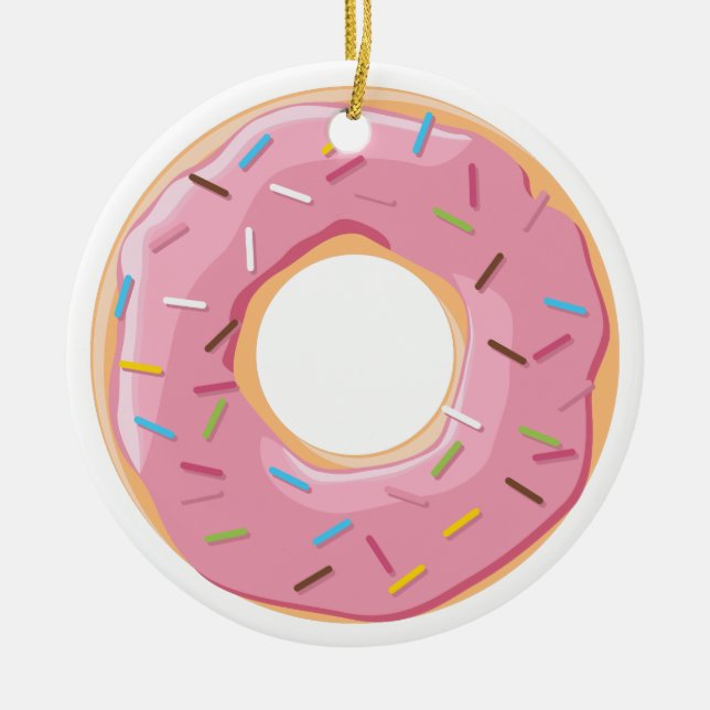 Retro Färgglatt Mönster av Munkar Minimalistisk Ro Julgransprydnad Keramik (Framsidan)