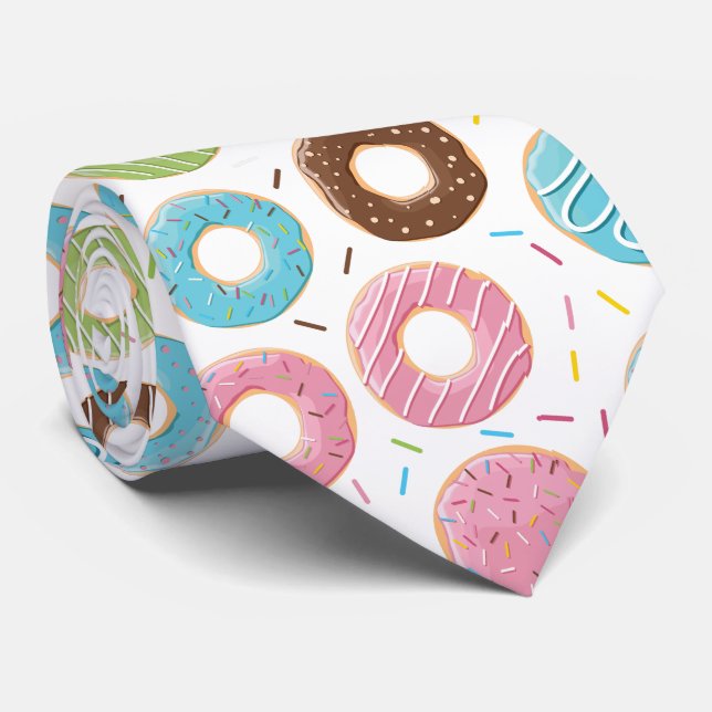 Retro Färgglatt Mönster av Munkar Minimalistisk Ro Slips (Rullad)