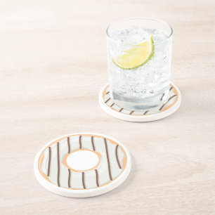 Retro Färgglatt Mönster av Munkar Minimalistisk Ro Underlägg