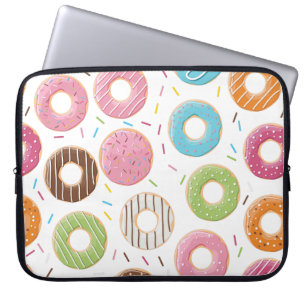 Retro Färgglatt Mönster med Munkar Minimalistisk R Laptop Fodral