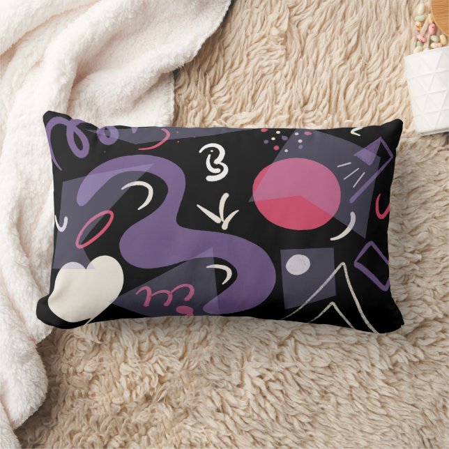 Retro, färglös, bekväm lumbaldyna lumbarkudde (Filt)