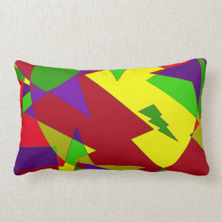 Retro färgrik abstrakt lumbarkudde