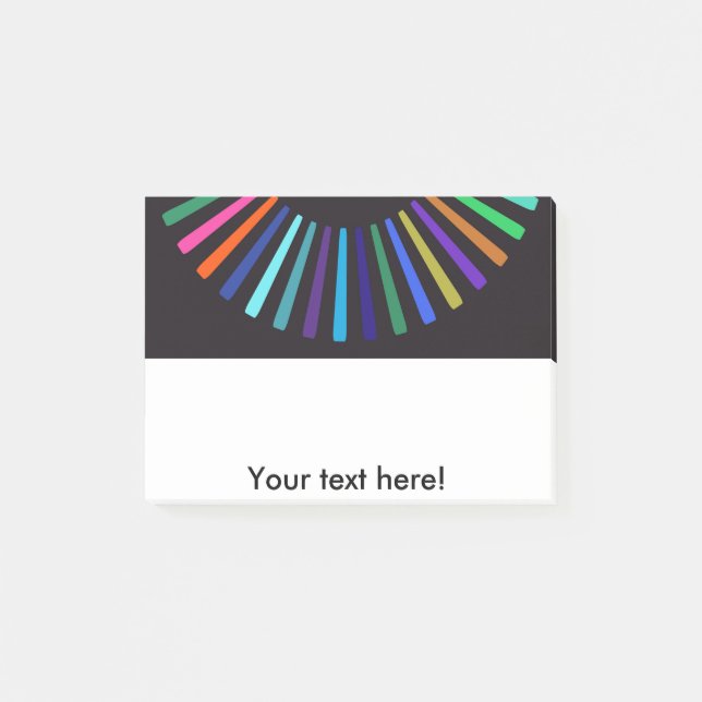 Retro färgsol post-it block (Framsida)