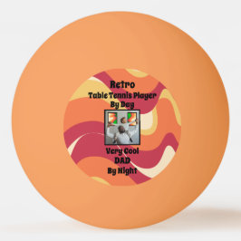 Retro Fars dag Personal Photo Text "Coola Pappa" P Pingisboll