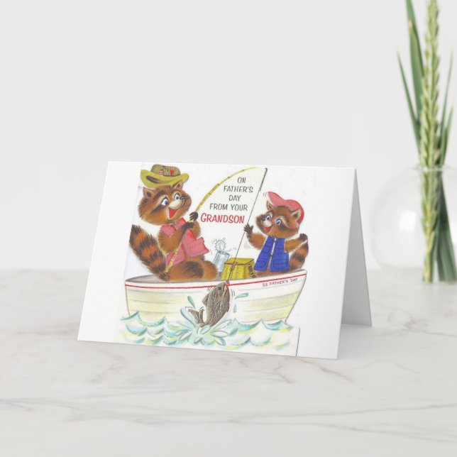Retro Fars dag - till morfar från morson, Kort (Framsida)
