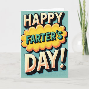 Retro Farters Day Burst-kort Kort