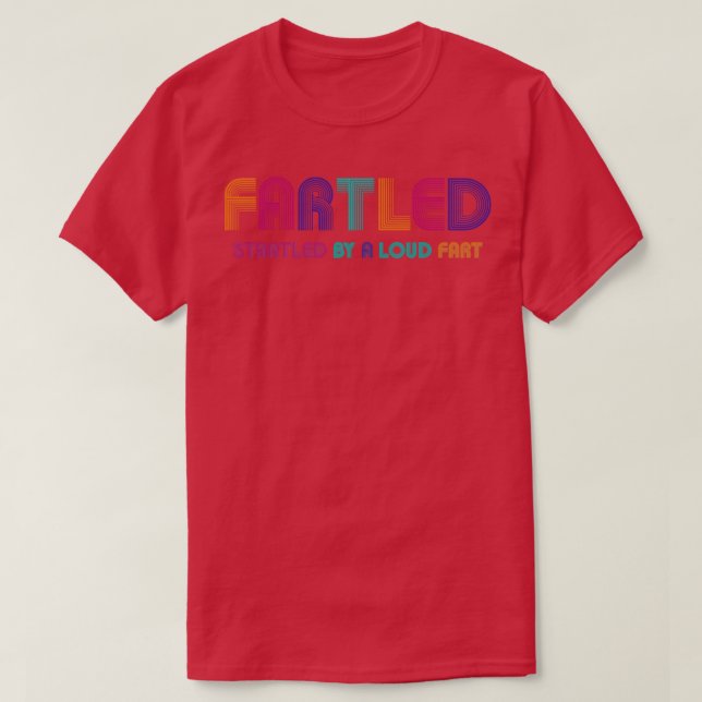 Retro Fartled T Shirt (Design framsida)