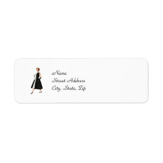Retro Fashionista-Returetiketter Returadress Etikett