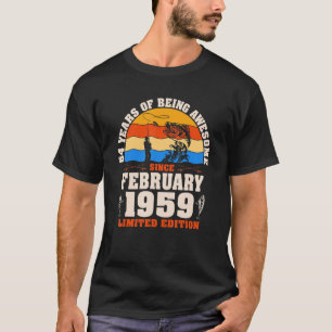 Retro Februari 1959 64 Åldersfiske 64:e fågeln T Shirt