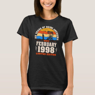 Retro Februari 1998 25 Åldersfiske 25:e fågelvägen T Shirt