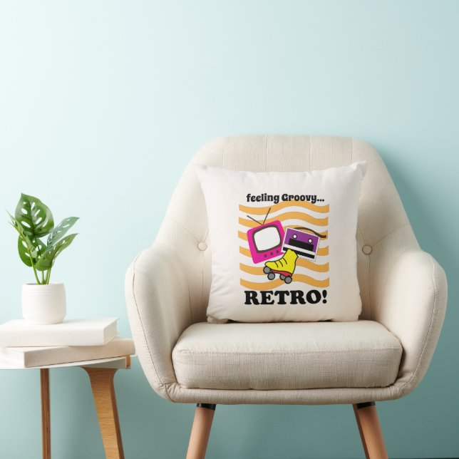 Retro Feeling Groovy Retro Kudde (Stol)