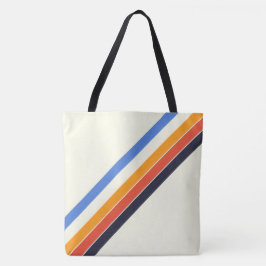 Retro Fem Rand Tote Tygkasse