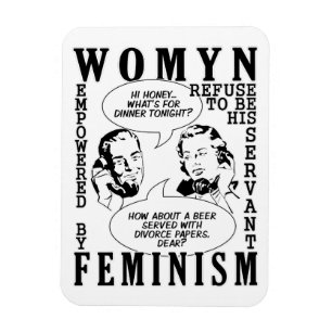 Retro Feminist Humor magnet