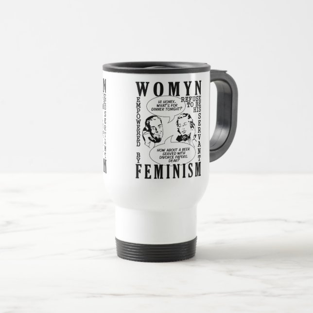 Retro Feminist Humor mugg (Framsida höger)