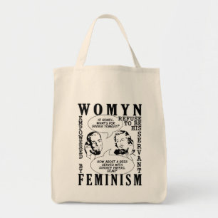 Retro Feminist Humor-påsar Tygkasse