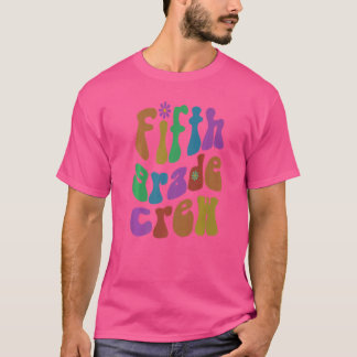 Retro Femte Klass Besättning Hej 5:e klassare Rosa T Shirt