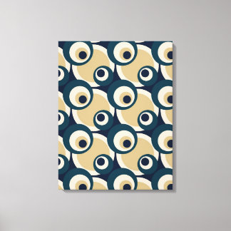Retro femtio Abstrakt Art Wrapped Canvas