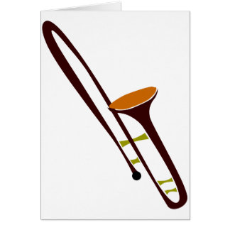 Retro femtiotalTrombone Hälsningskort