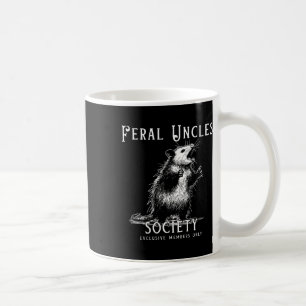 Retro Feral farbror Society Funny Opossum Älskare  Kaffemugg