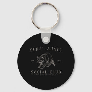 Retro Feral Moster Social Klubb Gravid Reveal Funn Nyckelring