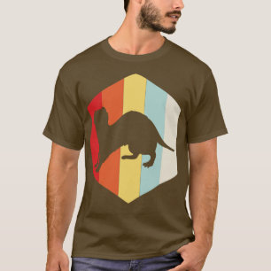 Retro Ferret Silhouette T Shirt