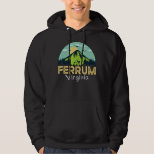 Retro Ferrum Virginia Franklin County Hjort utomhu Hoodie