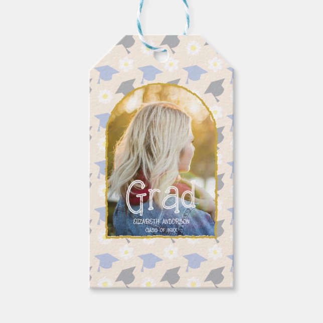 Retro Fersk Graduation Presentetikett (Framsidan)