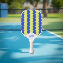 Retro Fet Blue & Lime Green 70s/90-talet Rand