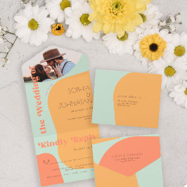 Retro fet typografi - sommarfoto bröllop OSA