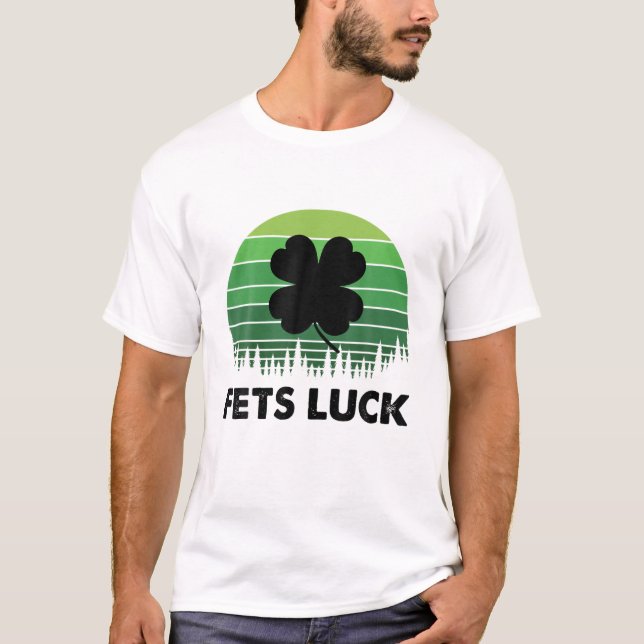 Retro Fets Tur St. Patrick's Day Irish Klöver Adu T Shirt (Framsida)