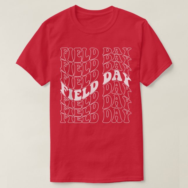 Retro Field Day for teacher student school trips b T Shirt (Design framsida)